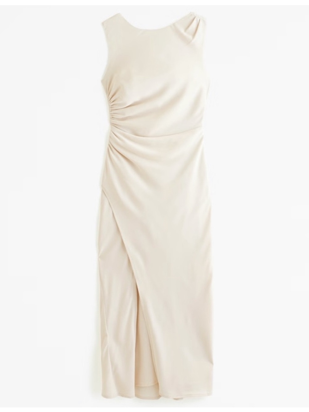 NWOT Abercrombie & Fitch Draped High-Neck Shell Midi Dress